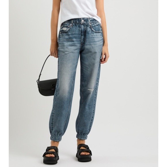 NWT Rag & Bone Miramar Terry Jogger Pants Jeans Printed Denim Size XXS - Picture 1 of 10